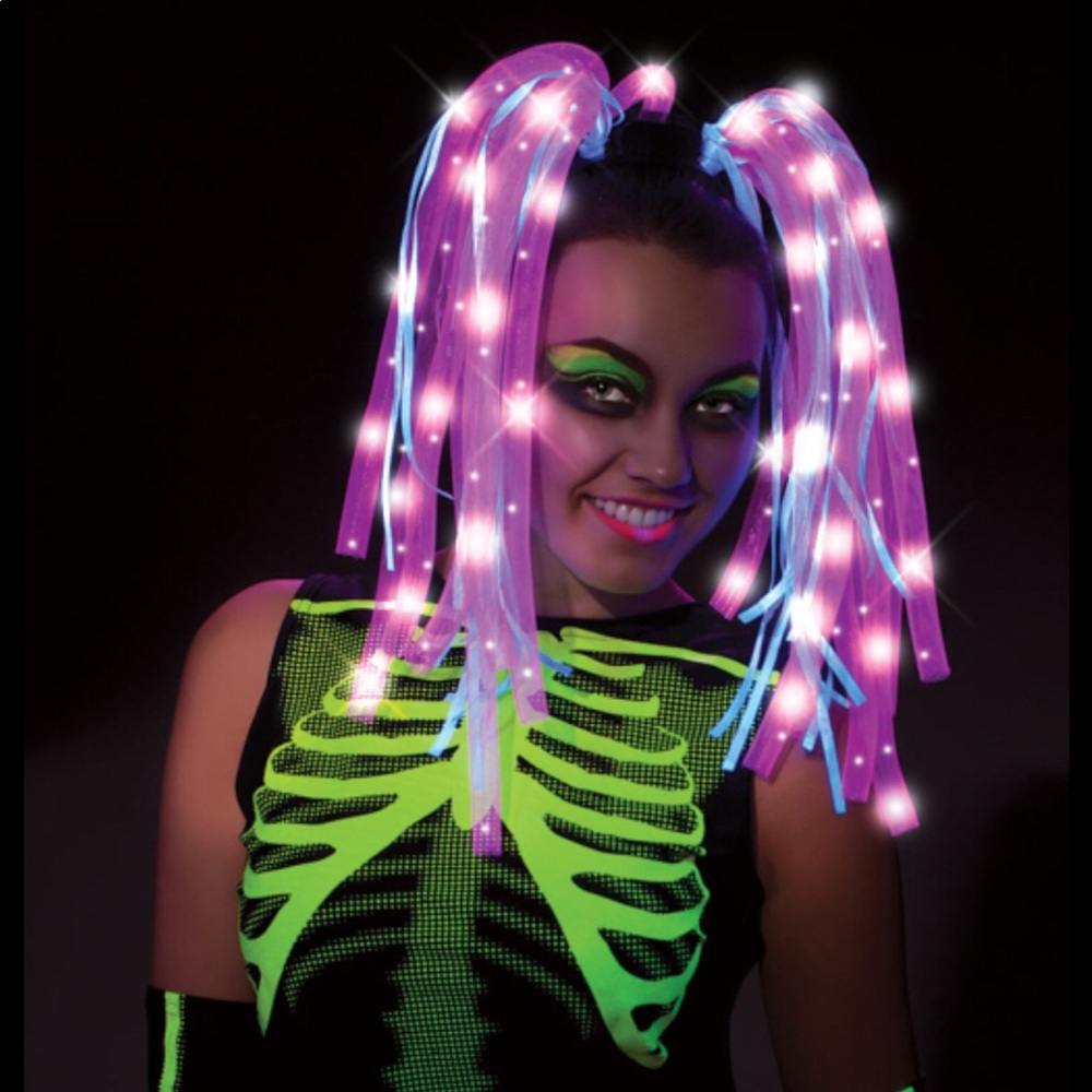 Ravin Skelee Girl Tubular Light-up Wig/Hair piece